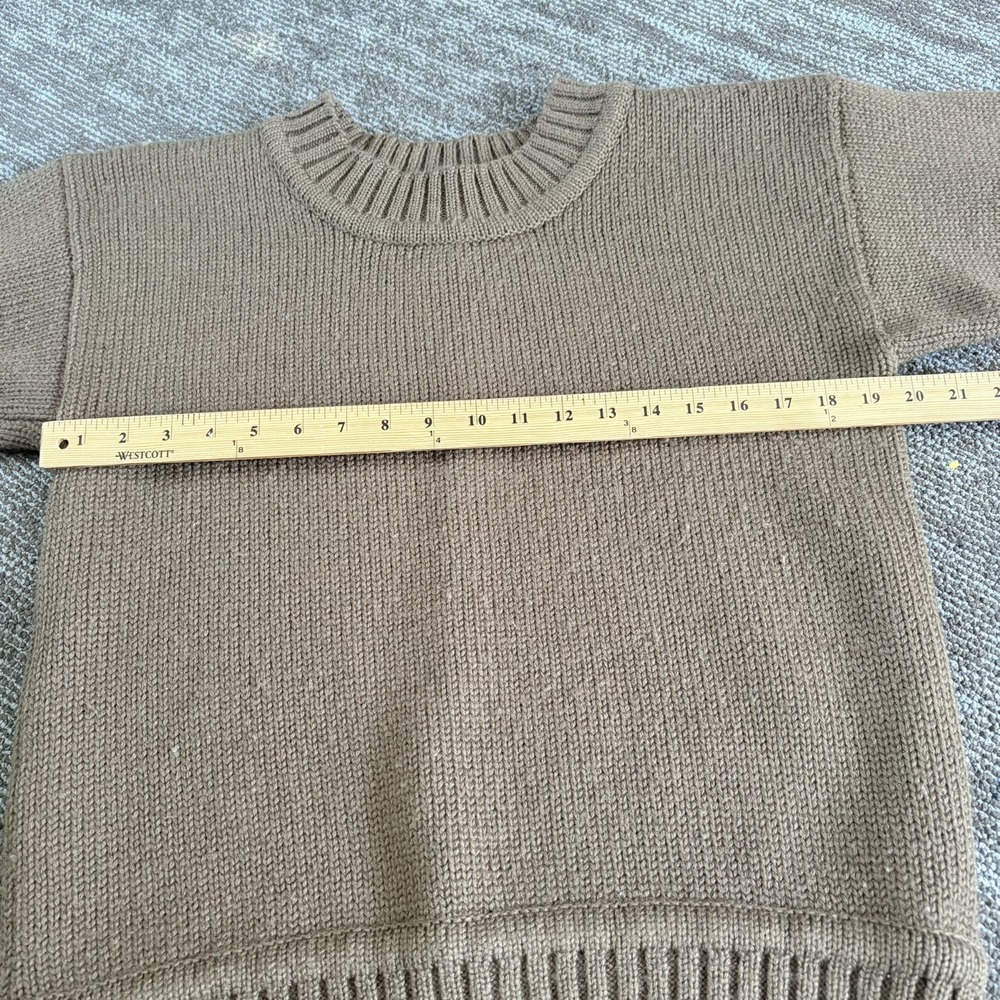 Vintage Gap Clothing Co Shetland Wool Sweater green  Made in England Men Small S - Picture 3 of 7